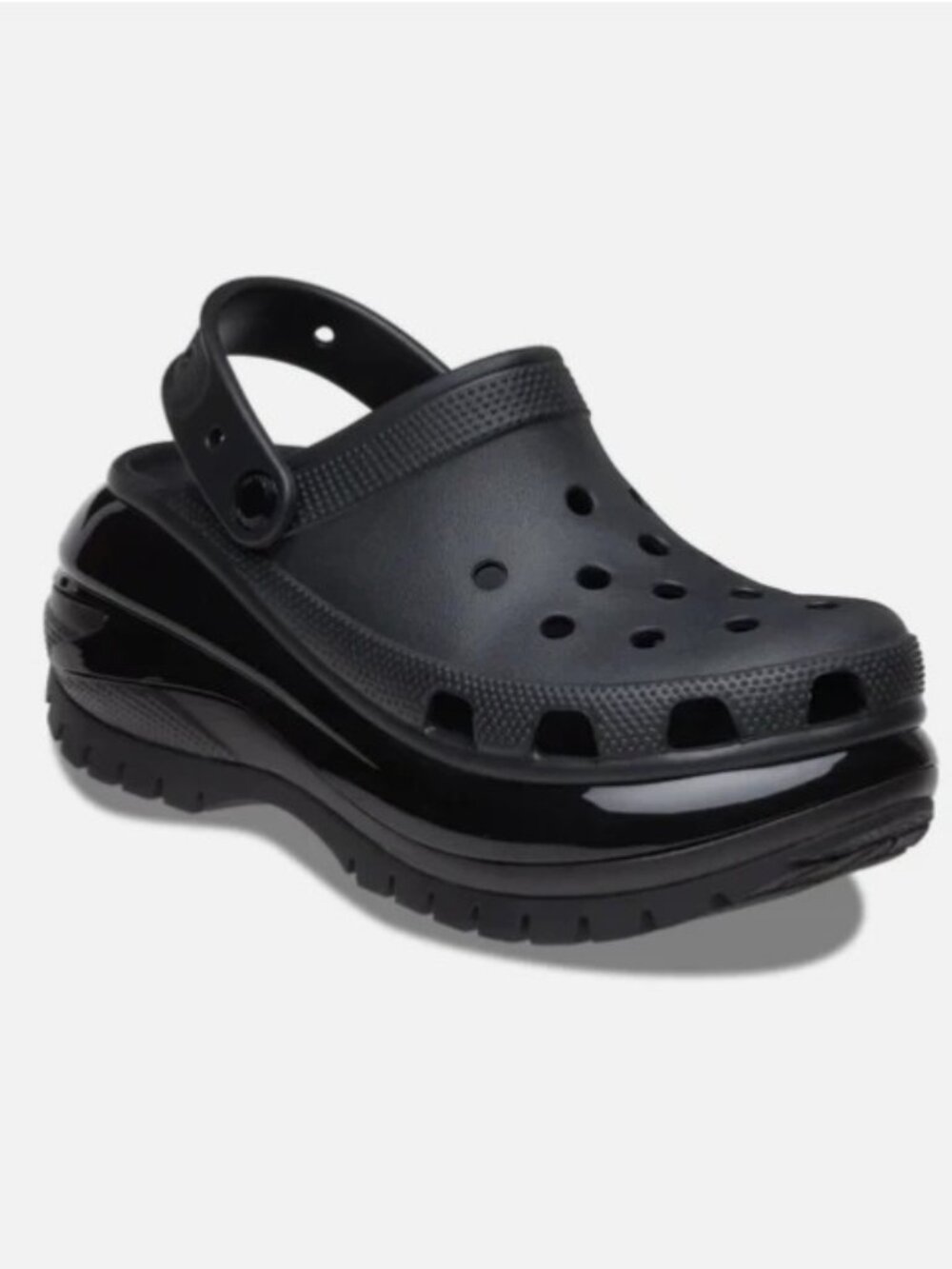 Crocs Womens Unisex MEGA CRUSH Clogs Black M6 / W8 / MM250 - Picture 6 of 11